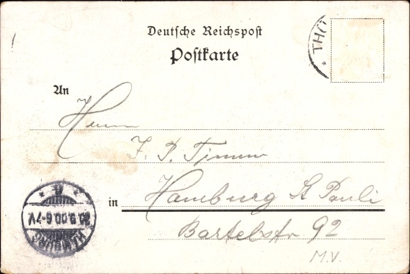 Litho Teterow in Mecklenburg, Fischer, Hecht