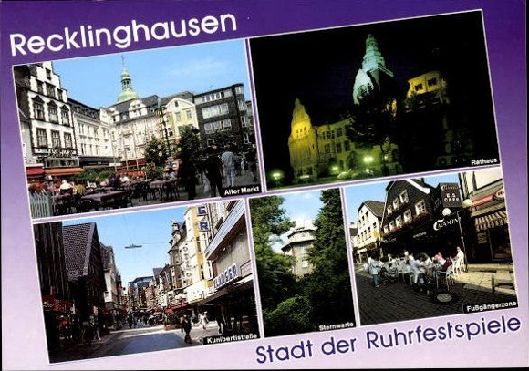 10 alte Ak Recklinghausen in Westfalen, diverse Ansichten