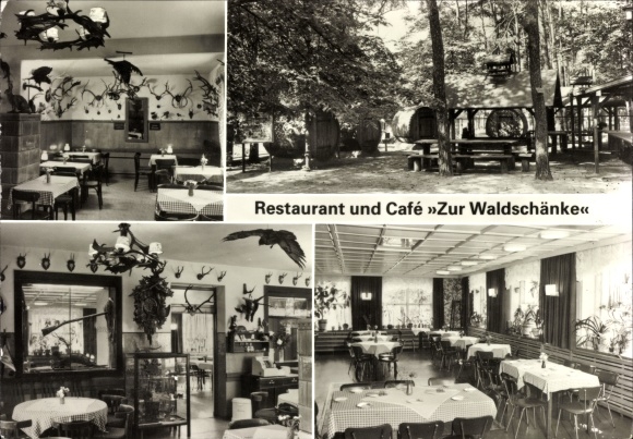 Postcard Wandlitz in Brandenburg, Restaurant and Cafe Zur Waldschänke