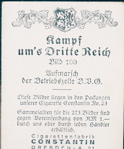 Collective picture battle for the Third Reich picture 100, deployment of the company cell BVG