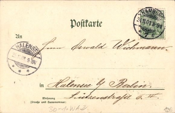 lito Hamburg Wandsbek, Garrison Kgl. Prusy. Regt huzarów, królowa Holandii Wilhelmina nr. 15