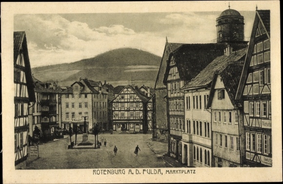 KP Rotenburg an der Fulda, rynek, domy o konstrukcji szachulcowej