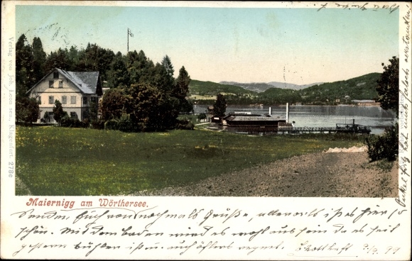 PC Maiernigg am Wörthersee in Carinthia, view of the village and surroundings
