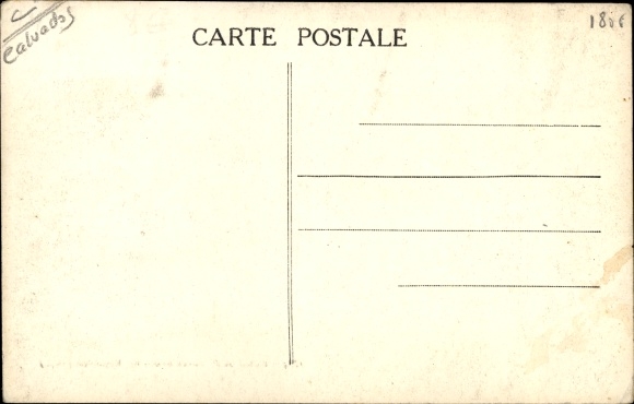 Postcard Orbec Calvados, The Station