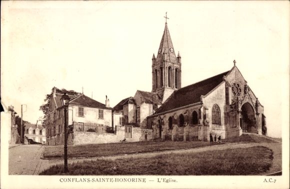 Ak Conflans-Sainte-Honorine Yvelines, Kirche
