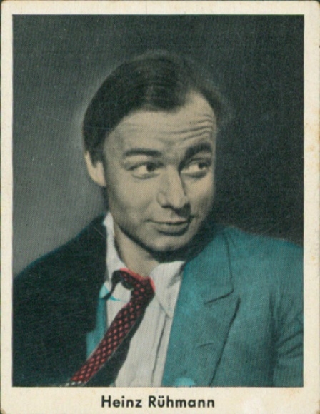 Collector's picture of film and stage artist, actor Heinz Rühmann