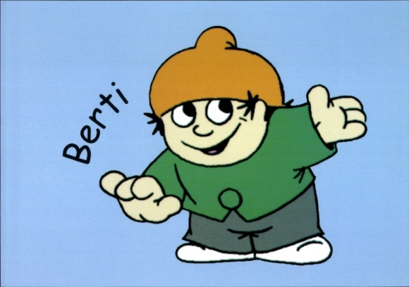 Postcard Mainzelmännchen, Berti