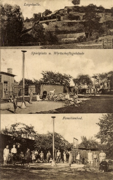 KP Miśnia nad Łabą, salon, plac zabaw, budynki gospodarcze, basen rodzinny