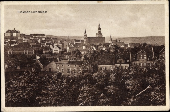 Ak Lutherstadt Eisleben, Stadtbild