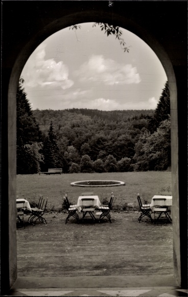 Postcard Rockensüß Cornberg in Hesse, Rittershain Castle, restaurant