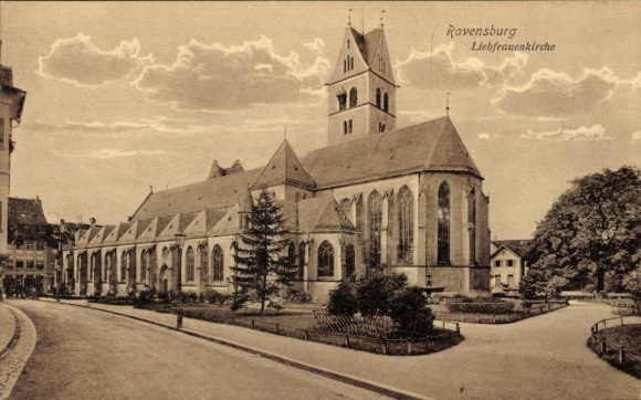 Ak Ravensburg in Württemberg Oberschwaben, Liebfrauenkirche