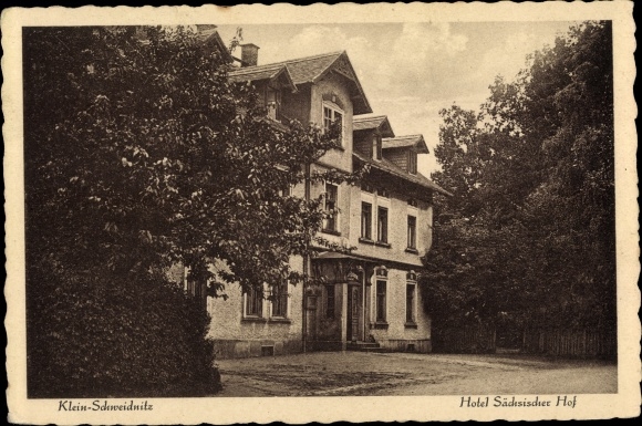 Postcard Kleinschweidnitz Großschweidnitz in Saxony, Hotel Sächsischer Hof