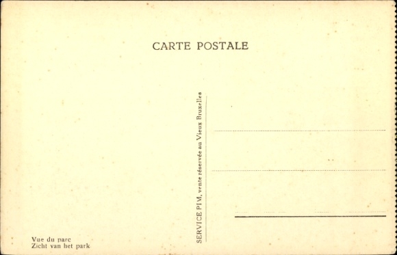 Postcard Brussels, World Exhibition 1935, Park Party