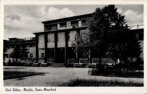 Postcard Bad Düben an der Mulde Sachsen, iron-moor bath