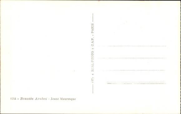 Postcard Young Moorish, Junge Maurin, Barbusig, Portrait, Maghreb