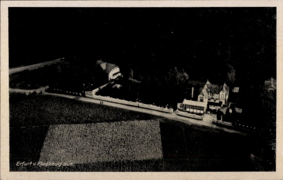 Postcard Erfurt in Thuringia, aerial photograph