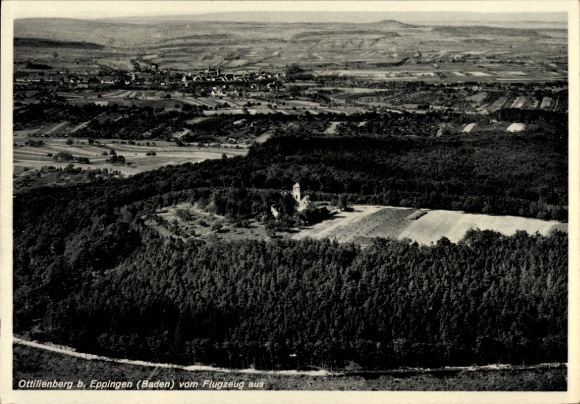 Postcard Eppingen in Baden, Ottilienberg, aerial photograph