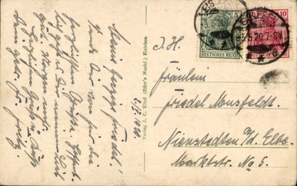 Postcard Lutherstadt Eisleben in Saxony Anhalt, market with Andreaskirche, Lutherdenkmal, tram