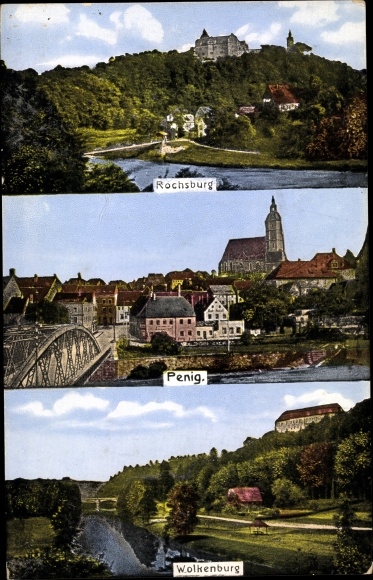 Ak Rochsburg Lunzenau in Sachsen, Penig, Wolkenburg