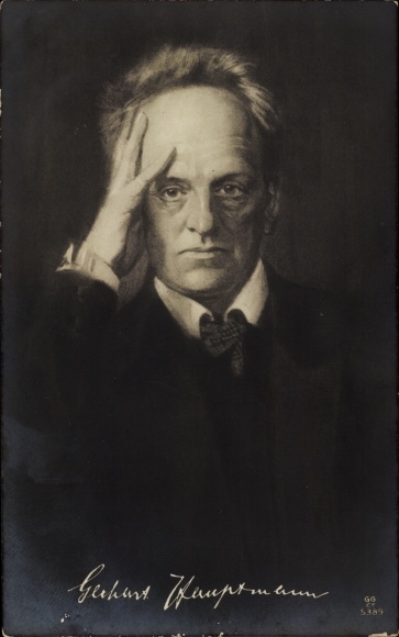Artist PC writer Gerhart Hauptmann, portrait