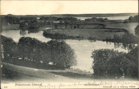 Ak Bruhnskoppel Malente in Ostholstein, Panorama