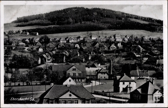 Ak Ebersbach in Saksen, uitzicht vanaf de Humboldtbaude