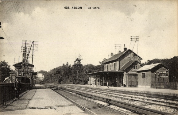 Ak Ablon Val de Marne, Bahnhof