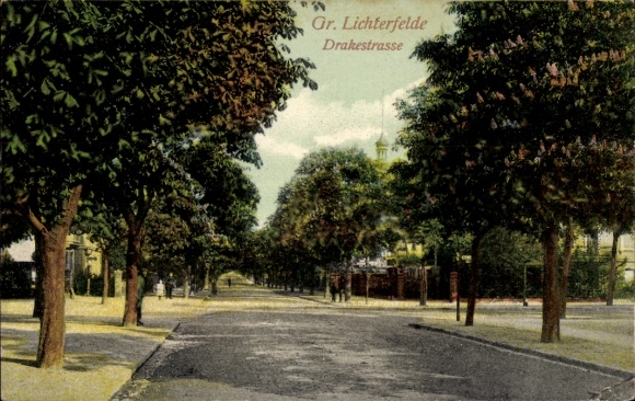 Postcard Berlin Steglitz Groß Lichterfelde, Drakerstraße