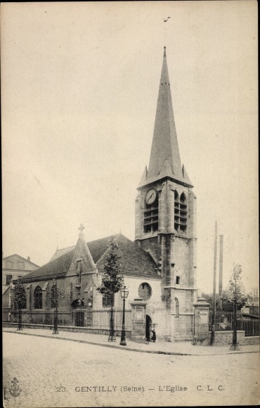 Ak Gentilly Val de Marne, Église