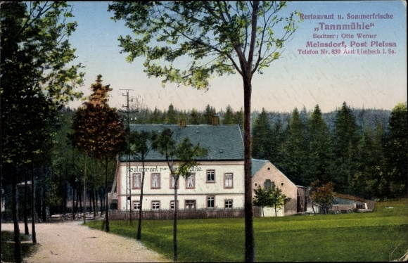 PC Meinsdorf Callenberg Sachsen, Restaurant Tannmühle