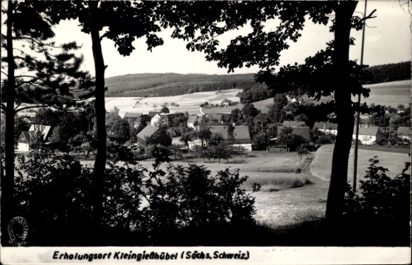 Postcard Kleingießhübel Reinhardtsdorf Schöna Saxon Switzerland, general view