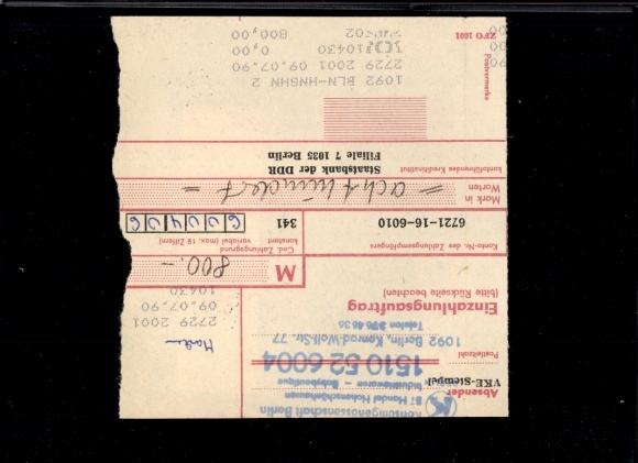 Michel No. 3350 (3) on payment order