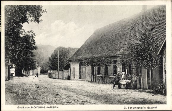 Postcard Hoysinghausen Uchte in Lower Saxony, Gasthof C. Schumacher
