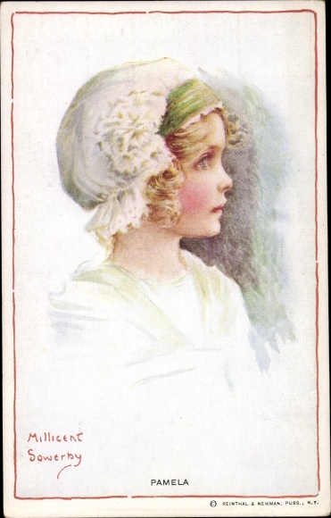Artist PC Sowerby, M., Pamela, meisjesportret