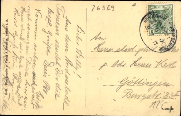 Postcard Nordseebad Tossens Butjadingen, Hof von Oldenburg, Gartenpartie