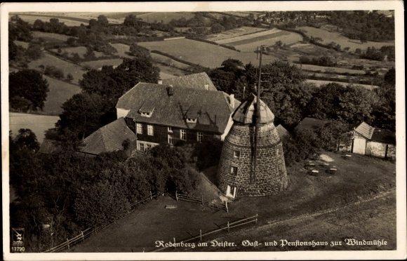Postcard Rodenberg in Lower Saxony, Guest and Pensionshaus zur Windmühle, Klinke &amp; Co. 17790