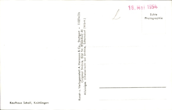 Postcard Knittlingen in Württemberg, aerial photograph