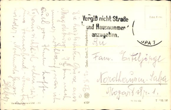 Postcard Magdeburg on the Elbe, Wilhelm Pieck Allee, tram