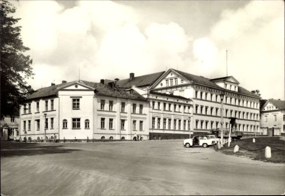 Postcard Putbus on the island of Rügen, Diesterweg Institute, Institute for Teacher Training