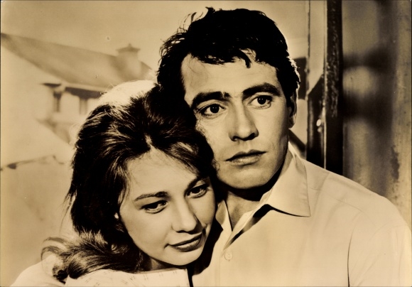 Postcard Actors Anda Caropol and Vasile Ichim, Romania