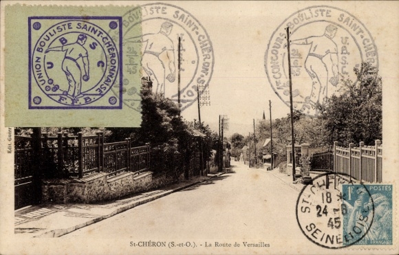 Ansichtkaart Saint Chéron Essonne, Avenue de la Gare
