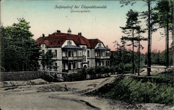 Postcard Seifersdorf Dippoldiswalde in the Eastern Ore Mountains, convalescent home