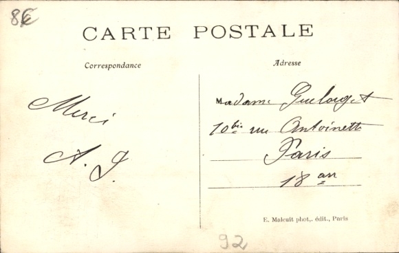 Postcard Suresnes Hauts de Seine, Boulevard de Versailles, street scene, trees, buildings