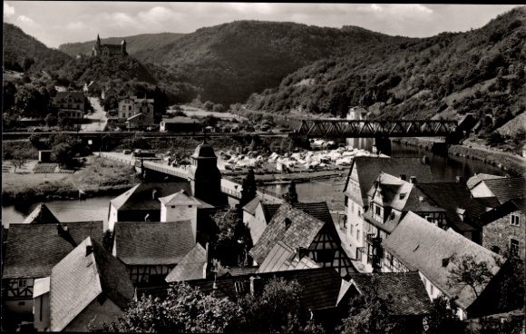 KP Obernhof an der Lahn, Zamek Langenau, Obernhof ad Lahn z klasztorem Arnstein