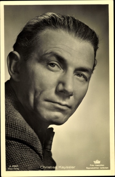 Postcard Actor Christian Kayssler, Ross Verlag 3164/1