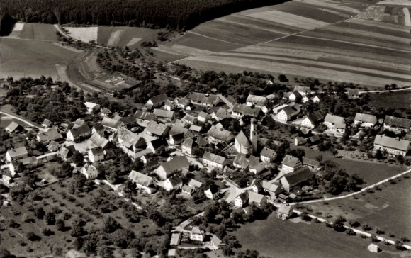 Ak Reichenbach Bad Schussenried im Saulgau, Fliegeraufnahme
