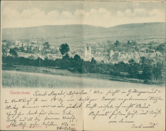 KP składana Bad Gandersheim w Dolnej Saksonii, panorama