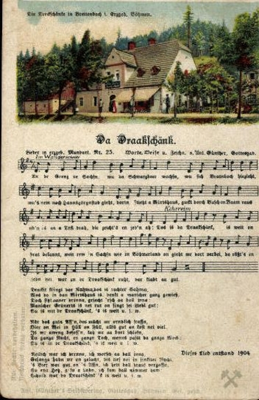 30 individual song cards, Anton Günther