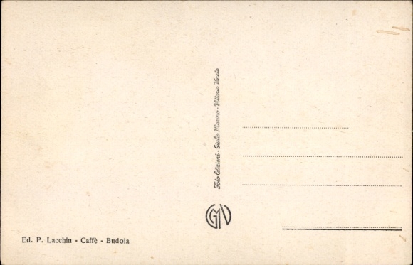 Postcard Budoia Friuli Venezia Giulia Italy, Piazza Umberto I. e Caffè Lecchin