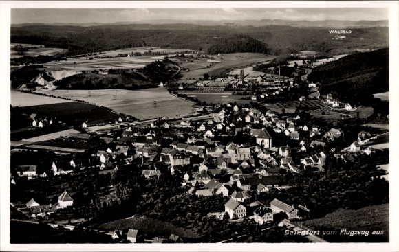 Postcard Baienfurt in Upper Swabia Württemberg, Baienfurt from the plane